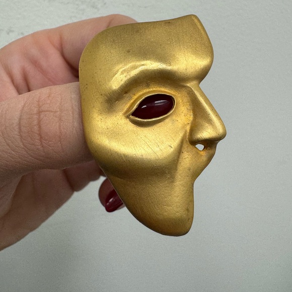 JJ 1988 Phantom of the Opera mask pin brooch - Picture 5 of 8